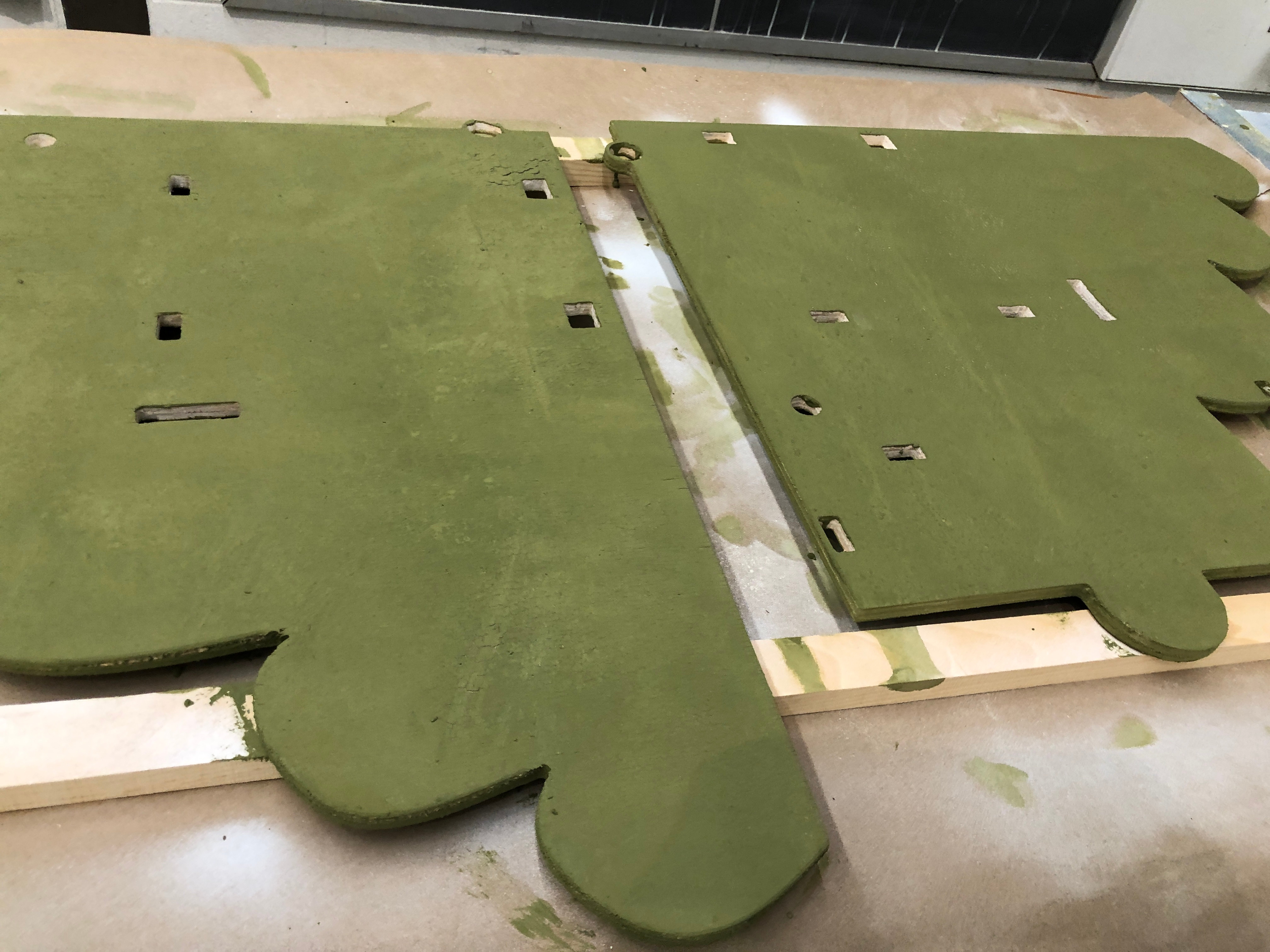 Plywood cut from CNC machine